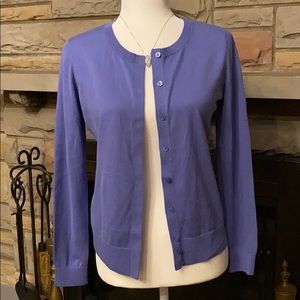 Loft Ann Taylor long sleeve royal blue cardigan